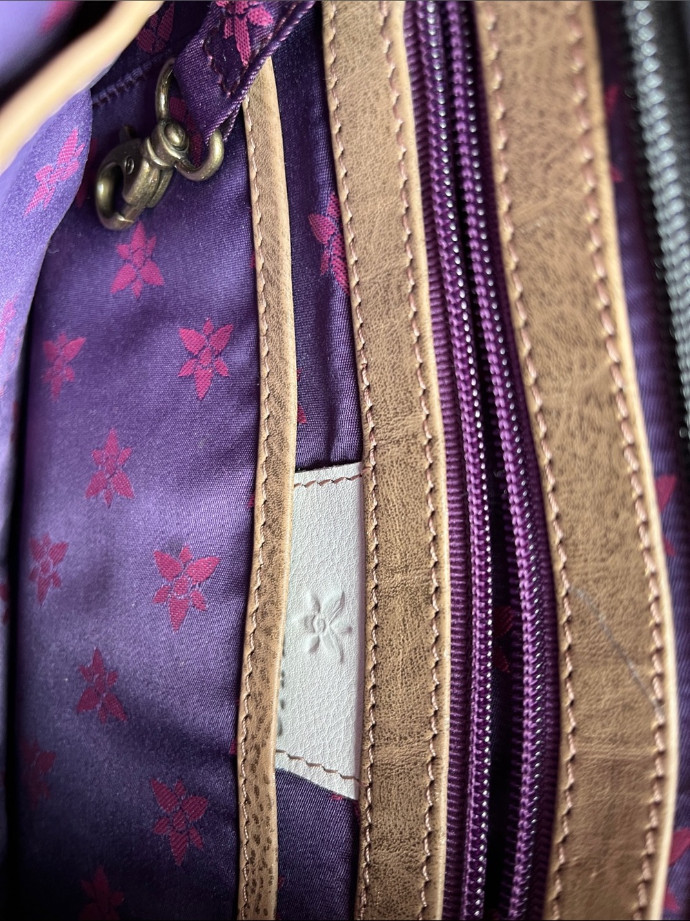 Anuschka Black Crossbody with Colorful Floral, Butterfly & Skull Art - Picture 4 of 7